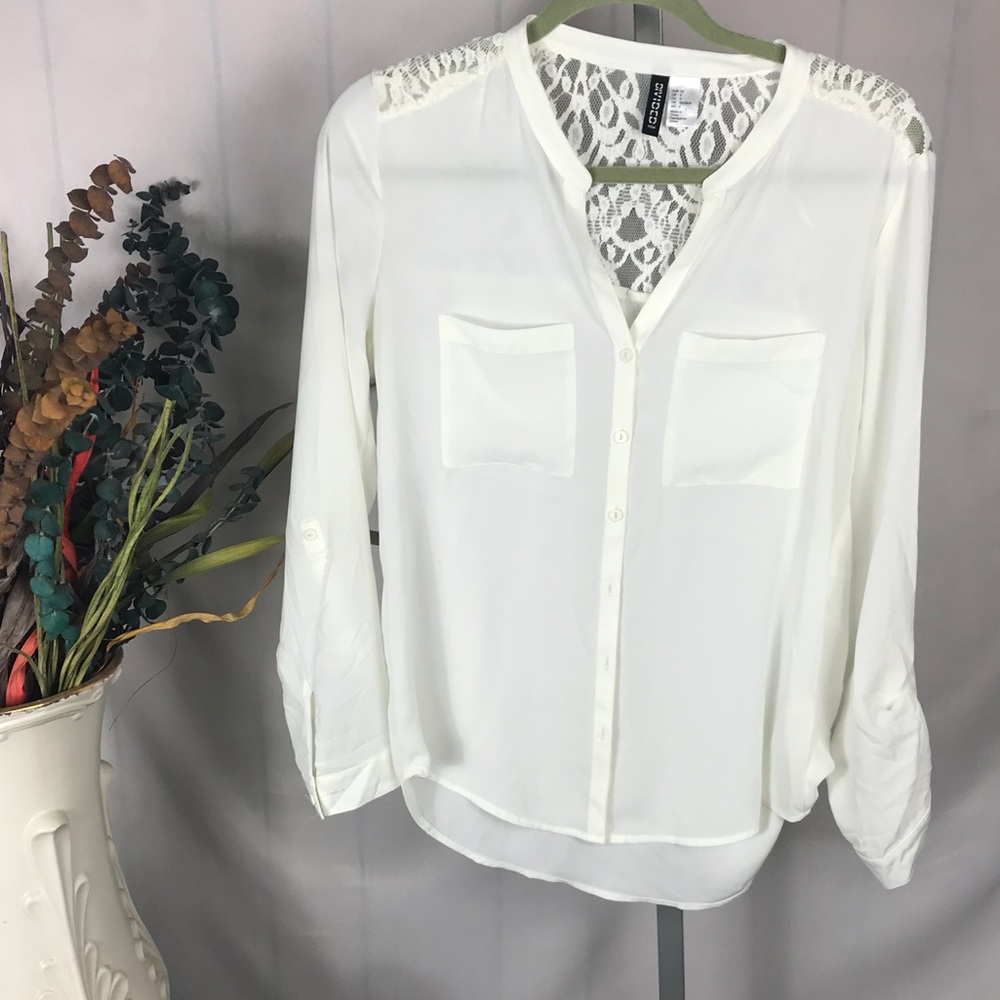 Button front blouse